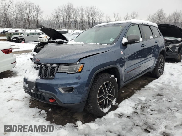 2021 Jeep Grand Cherokee Trailhawk with VIN 1C4RJFLG5MC616104, listed as a Copart auction lot 84528644 with 0 mi miles and Salvage Title. Bid and sale history available at carsss.com. Image 1.