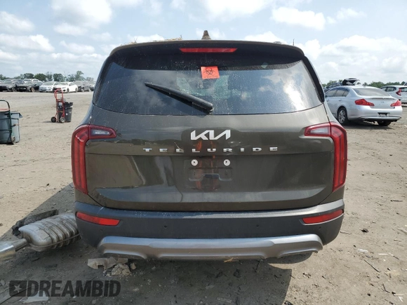 2022 Kia Telluride S z VIN 5XYP64HC1NG257897, wystawiony jako Copart lot #59868225 z przebiegiem 86 096 mil mil oraz Szkoda całkowita • Salvage title. Historia ofert i sprzedaży dostępna na DreamBid. Obrazek 6.