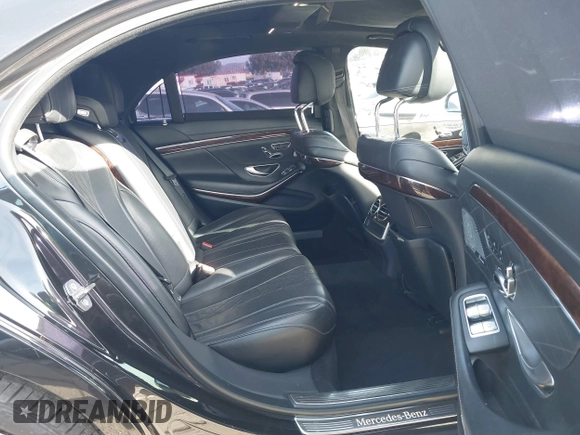 2018 Mercedes-Benz S 560 with VIN WDDUG8DB0JA385097, listed as a IAAI auction lot 41384874 with 76,423 mi miles and . Bid and sale history available at carsss.com. Image 8.