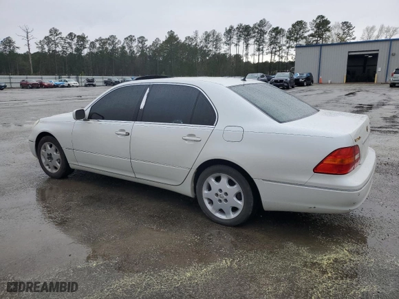 2002 Lexus LS 430 with VIN JTHBN30FX20080117, listed as a Copart auction lot 49990705 with 272,036 mi miles and Salvage Title. Bid and sale history available at carsss.com. Image 2.