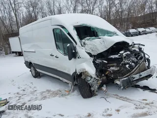 2021 Ford Transit Cargo with VIN 1FTBR1C87MKA51317, listed as a IAAI auction lot 41257947 with 62,000 mi miles and . Bid and sale history available at DreamBid. Image 1.
