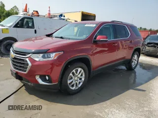 2018 Chevrolet Traverse LT Cloth with VIN 1GNERGKW4JJ270521, listed as a Copart auction lot 60305135 with 64,879 mi miles and Salvage title. Bid and sale history available at DreamBid. Image 1.