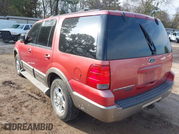 2003 Ford Expedition Eddie Bauer with VIN 1FMFU17L93LC31448, listed as a IAAI auction lot 41708829 with 1 mi miles. Bid and sale history available at carsss.com. Image 3.