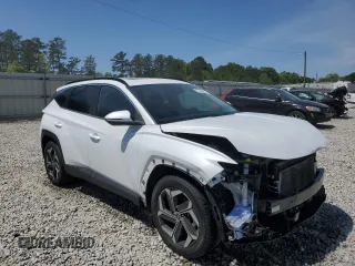 2022 Hyundai Tucson SEL with VIN 5NMJF3AE2NH005982, listed as a Copart auction lot 52438945 with 52,636 mi miles and Salvage Title. Bid and sale history available at DreamBid. Image 4.