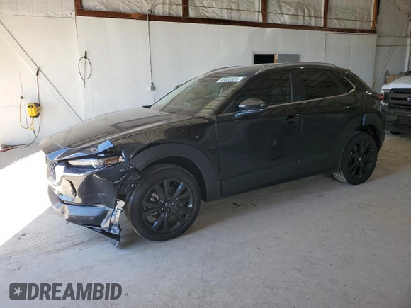2025 Mazda CX-30 2.5 S Select Sport with VIN 3MVDMBBM7SM783821, listed as a Copart auction lot 49603585 with 1,369 mi miles and Salvage Title. Bid and sale history available at carsss.com. Image 1.