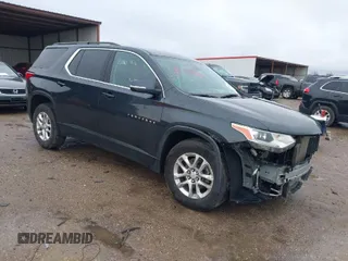 2021 Chevrolet Traverse LT Leather with VIN 1GNEVHKW6MJ172628, listed as a IAAI auction lot 41553385 with 48,143 mi miles. Bid and sale history available at carsss.com. Image 1.