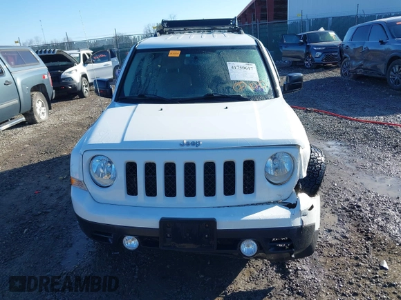 2017 Jeep Patriot Sport with VIN 1C4NJRBB0HD196872, listed as a IAAI auction lot 41750617 with 61,199 mi miles and . Bid and sale history available at DreamBid. Image 12.