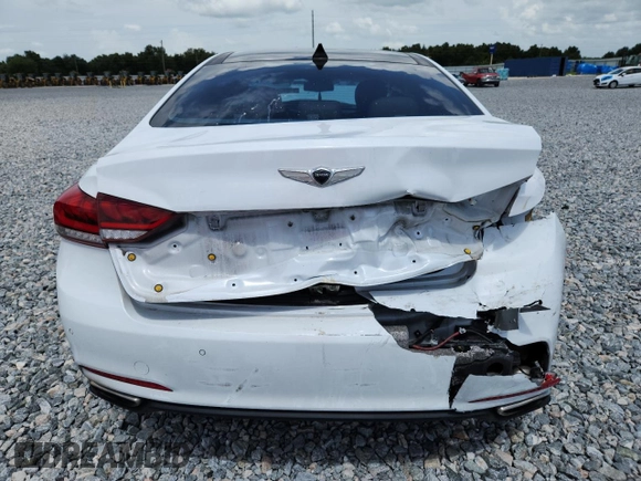 2017 Genesis G80 3.8L z VIN KMHGN4JE5HU167732, wystawiony jako Copart lot #61916625 z przebiegiem Nie podano mil oraz Szkoda całkowita • Salvage title. Historia ofert i sprzedaży dostępna na DreamBid. Obrazek 6.