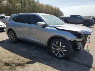 2022 Acura MDX w/Technology Package with VIN 5J8YD9H42NL001662, listed as a Copart auction lot 49833585 with 0 mi miles and Clean Title. Bid and sale history available at carsss.com. Image 4.