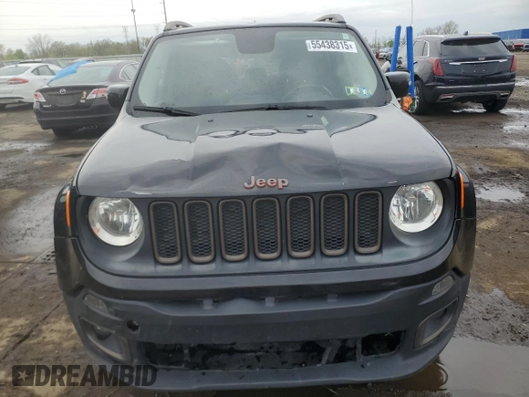 2016 Jeep Renegade Latitude with VIN ZACCJBBT3GPD31592, listed as a Copart auction lot 55438315 with 165,912 mi miles and Clean Title. Bid and sale history available at DreamBid. Image 5.