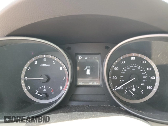 2017 Hyundai Santa Fe 2.4L with VIN 5NMZTDLB9HH030080, listed as a Copart auction lot 57267985 with 67,149 mi miles and Non repairable. Bid and sale history available at DreamBid. Image 9.