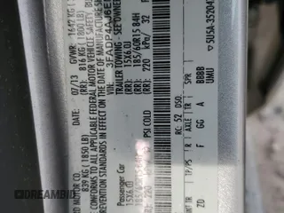 2014 Ford Fiesta S с VIN 3FADP4AJ6EM127809, выставлен на аукционе Copart как лот 54985085 с пробегом 136 257 миль миль и Списание • Salvage title. История ставок и продаж доступна на DreamBid. Изображение 12.