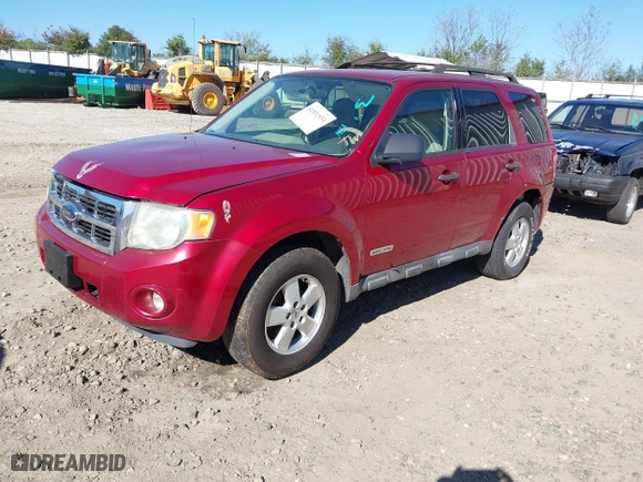2008 Ford Escape XLT with VIN 1FMCU93Z68KD63463, listed as a IAAI auction lot 41831934 with 187,621 mi miles. Bid and sale history available at carsss.com. Image 4.