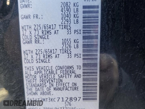 2019 Nissan Rogue S with VIN 5N1AT2MT3KC712897, listed as a Copart auction lot 48485995 with Not Provided miles and Salvage Title. Bid and sale history available at carsss.com. Image 15.
