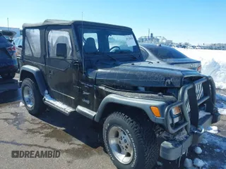 1999 Jeep Wrangler Sport with VIN 1J4FY19SXXP456810, listed as a IAAI auction lot 41725834 with 93,151 mi miles. Bid and sale history available at carsss.com. Image 1.
