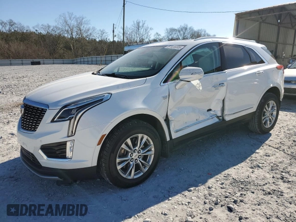 2020 Cadillac XT5 Premium Luxury FWD with VIN 1GYKNCRSXLZ165905, listed as a Copart auction lot 87835085 with 56,001 mi miles and Salvage Title. Bid and sale history available at carsss.com. Image 1.