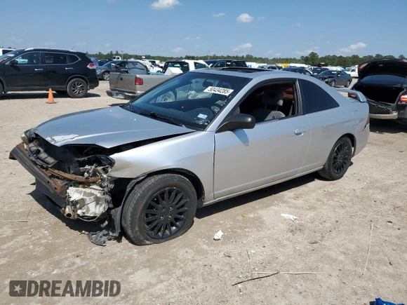2001 Honda Civic EX with VIN 1HGEM229X1L098120, listed as a Copart auction lot 50434285 with 0 mi miles and Salvage Title. Bid and sale history available at carsss.com. Image 1.