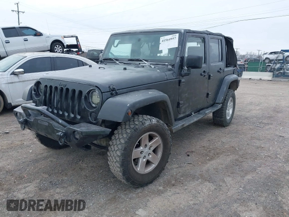 2008 Jeep Wrangler Unlimited X with VIN 1J8GA39148L577903, listed as a IAAI auction lot 41564957 with 95,359 mi miles. Bid and sale history available at carsss.com. Image 17.