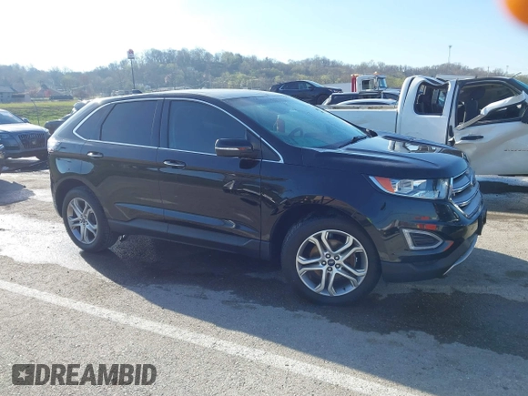 2016 Ford Edge Titanium with VIN 2FMPK3K91GBC66265, listed as a IAAI auction lot 41858592 with 63,621 mi miles. Bid and sale history available at carsss.com. Image 13.