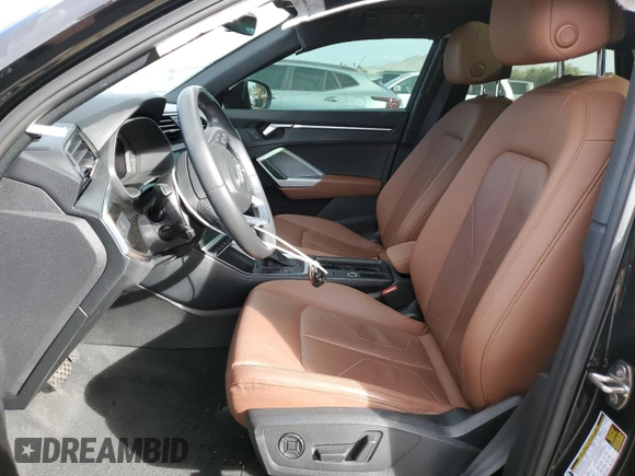 2020 Audi Q3 S line Premium with VIN WA1DECF34L1123427, listed as a Copart auction lot 44001445 with 52,799 mi miles and Salvage Title. Bid and sale history available at carsss.com. Image 7.