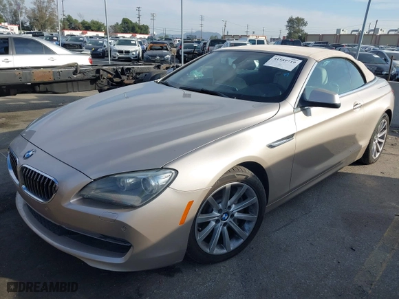 2012 BMW 6 Series 640i with VIN WBALW7C56CC618452, listed as a IAAI auction lot 41589719 with 72,608 mi miles. Bid and sale history available at carsss.com. Image 18.