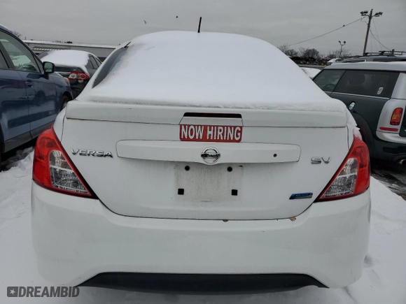 2015 Nissan Versa S Plus with VIN 3N1CN7AP4FL842311, listed as a Copart auction lot 44345395 with 107,762 mi miles and Clean Title. Bid and sale history available at carsss.com. Image 6.