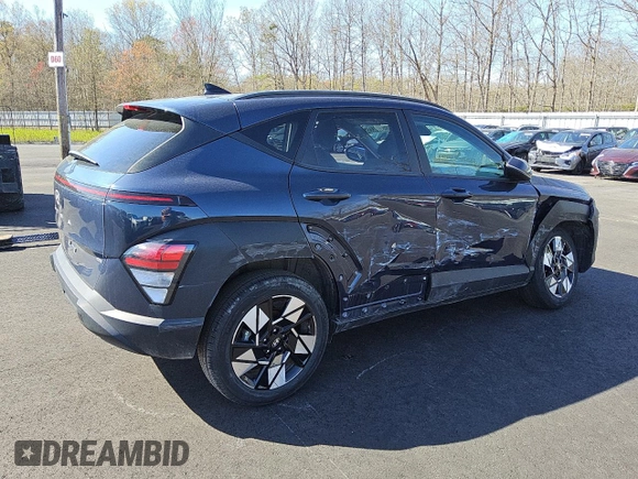 2024 Hyundai Kona SEL with VIN KM8HBCAB2RU105512, listed as a Copart auction lot 53104335 with 24,398 mi miles and Salvage Title. Bid and sale history available at carsss.com. Image 3.