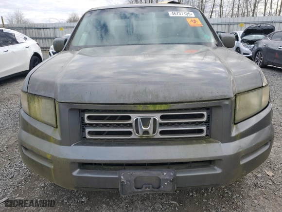 2007 Honda Ridgeline RTS with VIN 2HJYK16487H536449, listed as a Copart auction lot 46737105 with 241,095 mi miles and Clean Title. Bid and sale history available at carsss.com. Image 5.
