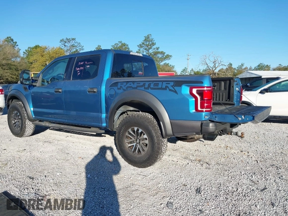 2020 Ford F-150 Raptor with VIN 1FTFW1RG6LFA91517, listed as a IAAI auction lot 41800990 with 112,535 mi miles and . Bid and sale history available at carsss.com. Image 3.