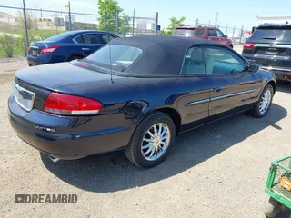 2001 Chrysler Sebring Limited with VIN 1C3EL65UX1N698895, listed as a IAAI auction lot 42208161 with 126,349 mi miles and . Bid and sale history available at DreamBid. Image 4.