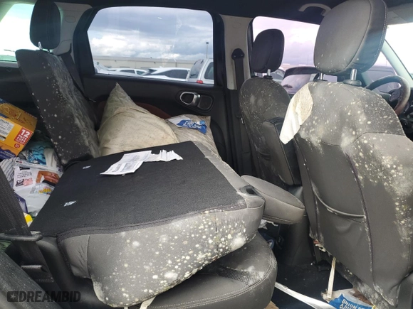 2014 FIAT 500L Trekking with VIN ZFBCFADH7EZ015764, listed as a Copart auction lot 73965314 with 0 mi miles and Salvage Title. Bid and sale history available at carsss.com. Image 10.