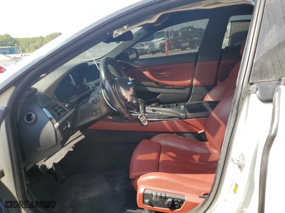 2016 BMW 6 Series 640i with VIN WBA6D0C55GD927744, listed as a Copart auction lot 74303434 with 0 mi miles and Clean Title. Bid and sale history available at carsss.com. Image 7.