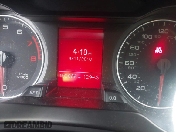 2010 Audi A4 Premium Plus с VIN WAUFFAFLXAN036912, выставлен на аукционе IAAI как лот 40906164 с пробегом 193 888 миль миль и . История ставок и продаж доступна на DreamBid. Изображение 7.