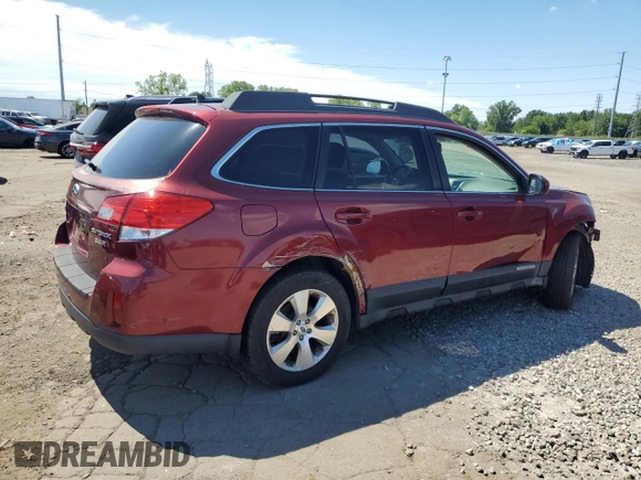 2012 Subaru Outback Limited with VIN 4S4BREKC6C2257316, listed as a Copart auction lot 62689805 with 116,962 mi miles and Salvage title. Bid and sale history available at DreamBid. Image 3.