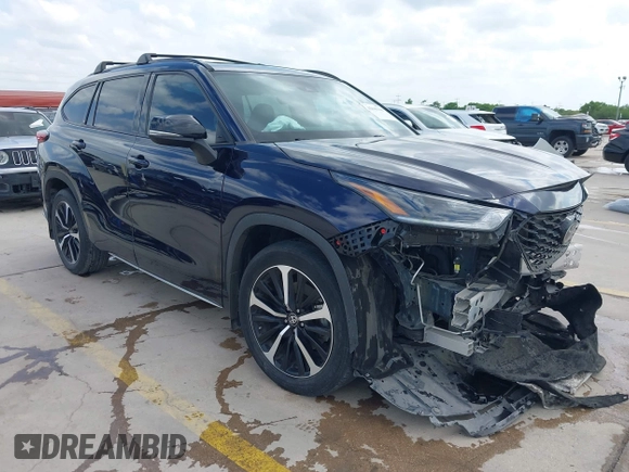 2022 Toyota Highlander XSE z VIN 5TDLZRAHXNS132750, wystawiony jako IAAI lot #42041166 z przebiegiem 39 793 mil mil oraz . Historia ofert i sprzedaży dostępna na DreamBid. Obrazek 1.