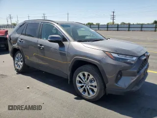 2025 Toyota RAV4 XLE Premium with VIN 2T3A1RFV4SC522493, listed as a Copart auction lot 58569445 with 14 mi miles and Salvage title. Bid and sale history available at DreamBid. Image 4.