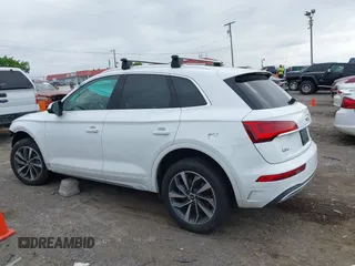 2021 Audi Q5 Premium Plus with VIN WA1BAAFY4M2119148, listed as a IAAI auction lot 42177607 with 68,481 mi miles and . Bid and sale history available at DreamBid. Image 15.