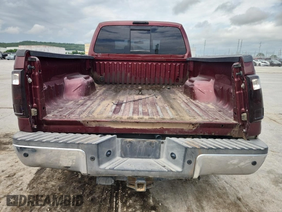 2012 Ford F-250 XL with VIN 1FT7W2B60CEC09675, listed as a Copart auction lot 62541985 with 144,961 mi miles and Salvage title. Bid and sale history available at DreamBid. Image 6.