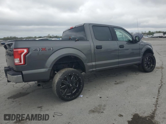 2016 Ford F-150 XLT with VIN 1FTEW1EF4GKE98094, listed as a Copart auction lot 52121985 with 125,000 mi miles and Salvage Title. Bid and sale history available at DreamBid. Image 3.