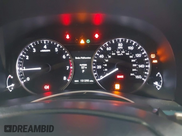 2013 Lexus GS 350 with VIN JTHBE1BLXD5001591, listed as a IAAI auction lot 41732670 with 151,295 mi miles and . Bid and sale history available at DreamBid. Image 7.