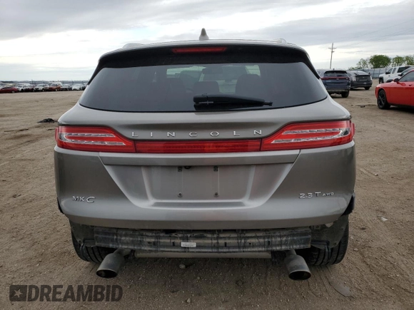 2017 Lincoln MKC Reserve with VIN 5LMTJ3DH9HUL53913, listed as a Copart auction lot 58224255 with 87,702 mi miles and Salvage title. Bid and sale history available at DreamBid. Image 6.