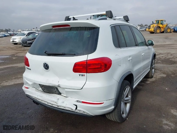 2016 Volkswagen Tiguan S with VIN WVGAV7AX6GW557671, listed as a IAAI auction lot 41393245 with 92,586 mi miles. Bid and sale history available at carsss.com. Image 6.