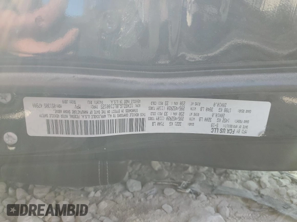 2020 Dodge Durango SRT with VIN 1C4SDJGJ8LC100125, listed as a Copart auction lot 71553524 with Not Provided miles and Non Repairable. Bid and sale history available at carsss.com. Image 14.
