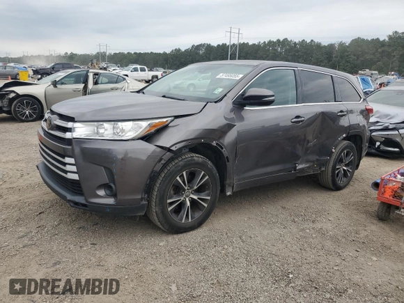 2018 Toyota Highlander LE with VIN 5TDZARFHXJS035987, listed as a Copart auction lot 57495055 with 125,642 mi miles and Salvage title. Bid and sale history available at DreamBid. Image 1.