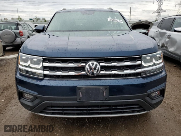 2018 Volkswagen Atlas SE with VIN 1V2LR2CA0JC541907, listed as a Copart auction lot 58746275 with 83,437 mi miles and Salvage title. Bid and sale history available at DreamBid. Image 5.