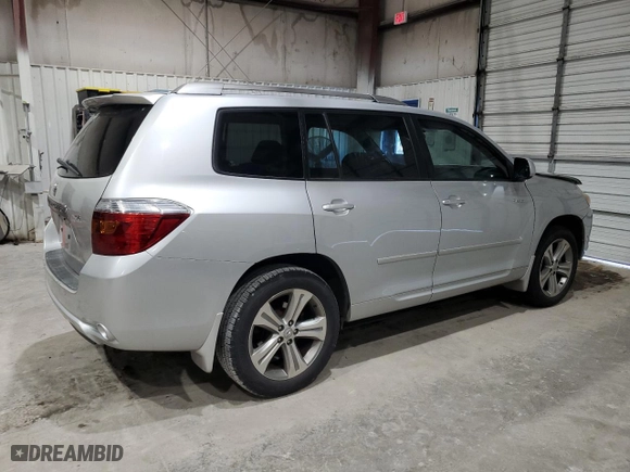 2009 Toyota Highlander Sport with VIN JTEDS43A192083619, listed as a Copart auction lot 42555275 with 191,697 mi miles and Salvage Title. Bid and sale history available at carsss.com. Image 3.