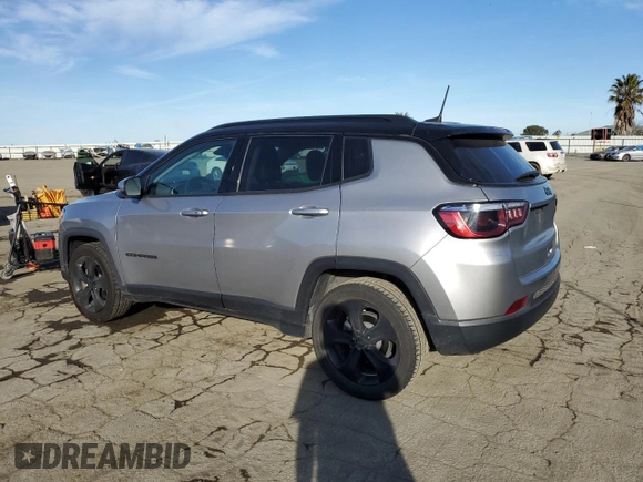 2021 Jeep Compass Altitude with VIN 3C4NJCBB3MT603861, listed as a Copart auction lot 46654955 with 69,408 mi miles and Salvage title. Bid and sale history available at DreamBid. Image 2.