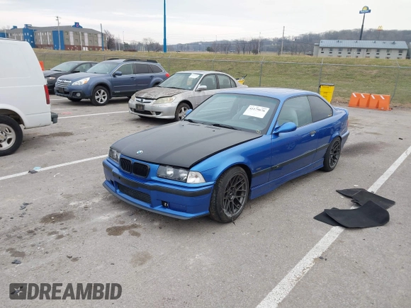1999 BMW 3 Series M3 with VIN WBSBG9336XEY80979, listed as a IAAI auction lot 41179676 with 262,233 mi miles. Bid and sale history available at carsss.com. Image 2.