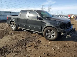 2012 Ford F-150 XL with VIN 1FTFW1ET5CFA99529, listed as a Copart auction lot 48192955 with 140,289 mi miles and Salvage Title. Bid and sale history available at carsss.com. Image 4.