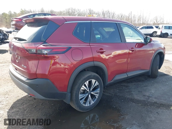 2023 Nissan Rogue SV with VIN 5N1BT3BB9PC937496, listed as a IAAI auction lot 41741224 with 18,933 mi miles and . Bid and sale history available at carsss.com. Image 4.